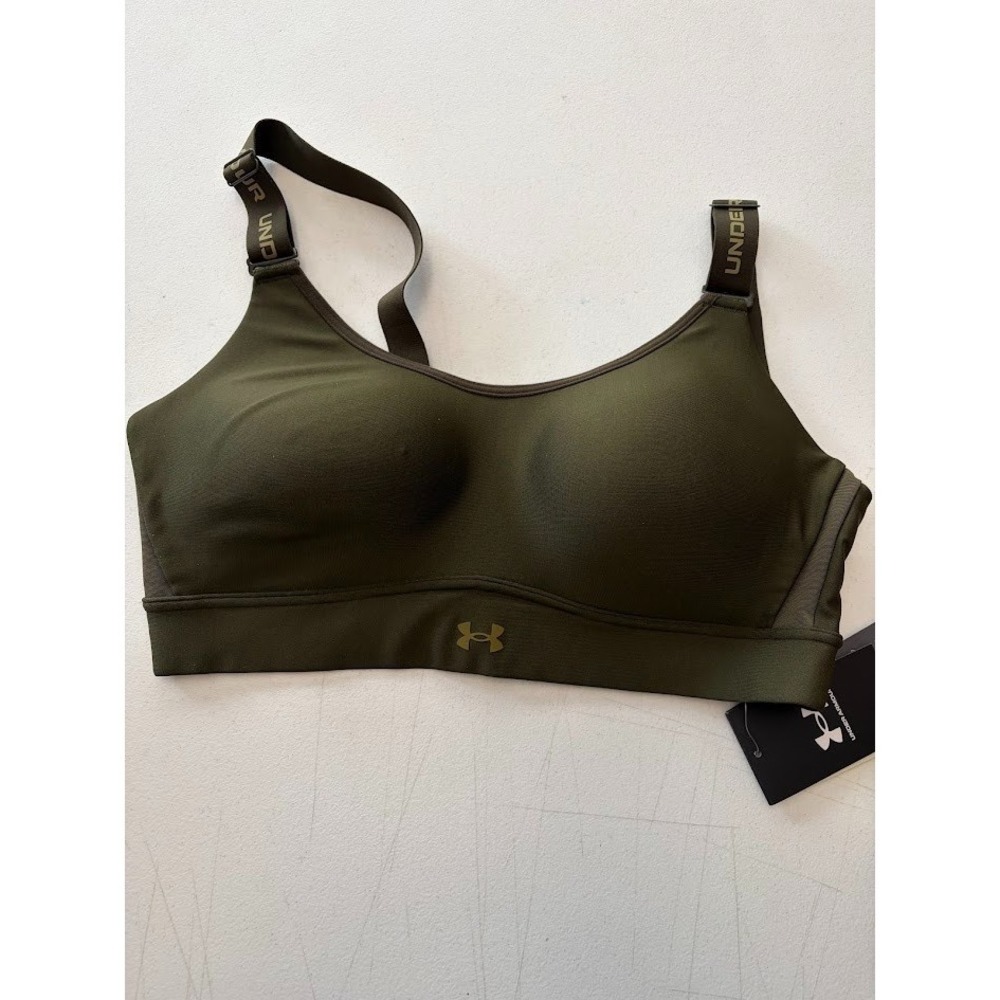 Under Armour Infinity Mid Sports Bra Canteen Green Sports Bra L NEW WITH TAG